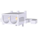 TE Connectivity Universal MATE-N-LOK Series Right Angle Through Hole PCB Header, 2 Contact(s), 6.35mm Pitch, 1 Row(s),