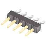 Samtec TSM Series Right Angle Surface Mount Pin Header, 5 Contact(s), 2.54mm Pitch, 1 Row(s), Unshrouded