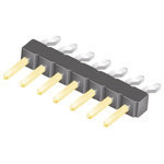 Samtec TSM Series Right Angle Surface Mount Pin Header, 7 Contact(s), 2.54mm Pitch, 1 Row(s), Unshrouded