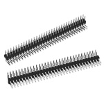Wurth Elektronik WR-PHD Series Right Angle Through Hole Pin Header, 6 Contact(s), 2.54mm Pitch, 2 Row(s), Unshrouded
