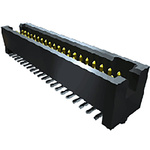 Samtec TFM Series Straight Surface Mount PCB Header, 10 Contact(s), 1.27mm Pitch, 2 Row(s), Shrouded
