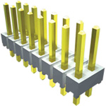 Samtec HTSW Series Straight Through Hole Pin Header, 50 Contact(s), 2.54mm Pitch, 1 Row(s), Unshrouded