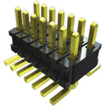 Samtec FTR Series Vertical Pin Header, 20 Contact(s), 1.27mm Pitch, 2 Row(s), Unshrouded