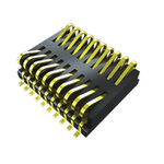 Samtec FSI Series Straight PCB Header, 20 Contact(s), 1.0mm Pitch, 1 Row(s), Shrouded