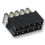 Samtec IPT1 Series Straight Surface Mount PCB Header, 10 Contact(s), 2.54mm Pitch, 2 Row(s), Shrouded