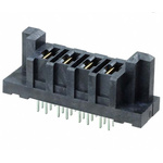 Samtec PET Series Straight PCB Header, 4 Contact(s), 6.35mm Pitch, 1 Row(s), Shrouded