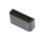 Samtec QTE Series Horizontal Surface Mount PCB Header, 120 Contact(s), 0.8mm Pitch, 2 Row(s), Shrouded