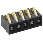 Samtec SIB Series PCB Header, 4 Contact(s), 2.54mm Pitch, 1 Row(s), Shrouded