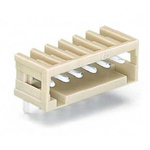 Wago 734 Series Series Straight PCB Header, 6 Contact(s), 3.5mm Pitch, 1 Row(s)