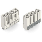 Wago 770 Series Straight PCB Mount PCB Header, 4 Contact(s), 10mm Pitch, 1 Row(s), Shrouded