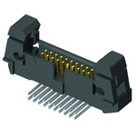 Samtec EHF Series Right Angle Through Hole PCB Header, 50 Contact(s), 1.27mm Pitch, 2 Row(s), Shrouded