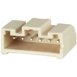 Hirose DF1E Series Right Angle Through Hole PCB Header, 6 Contact(s), 2.5mm Pitch, 1 Row(s), Shrouded