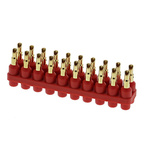 Staubli Straight PCB Socket, 20-Contact, 2-Row, 6mm Pitch, Solder Termination