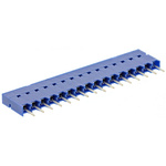 Amphenol Communications Solutions Dubox Series Straight Through Hole Mount PCB Socket, 16-Contact, 1-Row, 2.54mm Pitch,