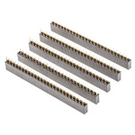 Winslow Straight Through Hole Mount PCB Socket, 25-Contact, 1-Row, 2.54mm Pitch, Solder Termination