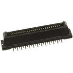 JAE Straight Through Hole Mount PCB Socket, 50-Contact, 2-Row, 1.25mm Pitch, Solder Termination