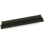 JAE Straight Through Hole Mount PCB Socket, 80-Contact, 2-Row, 1.27mm Pitch, Solder Termination