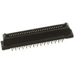 JAE Straight Through Hole Mount PCB Socket, 60-Contact, 2-Row, 1.27mm Pitch, Solder Termination
