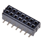Samtec CLM Series Straight Surface Mount PCB Socket, 14-Contact, 2-Row, 1mm Pitch, Solder Termination