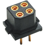 HARWIN M80 Series Straight Through Hole Mount PCB Socket, 10-Contact, 2-Row, 2mm Pitch, Solder Termination