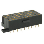 Souriau SMS Series Straight PCB Mount PCB Socket, 36-Contact, 4-Row, 5.08mm Pitch, Solder Termination