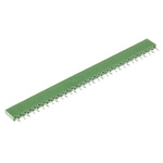 TE Connectivity AMPMODU MOD II Series Straight Through Hole Mount PCB Socket, 32-Contact, 1-Row, 2.54mm Pitch, Solder