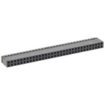 Samtec ESQ Series Straight Through Hole Mount PCB Socket, 64-Contact, 2-Row, 2.54mm Pitch, Solder Termination