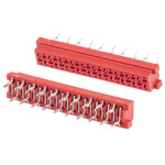 TE Connectivity Micro-MaTch Series Straight Through Hole Mount PCB Socket, 20-Contact, 2-Row, 2.54mm Pitch, Solder