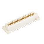 TE Connectivity Free Height Series Straight Surface Mount PCB Socket, 40-Contact, 2-Row, 0.8mm Pitch, Solder Termination