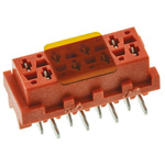 TE Connectivity Micro-MaTch Series Straight Surface Mount PCB Socket, 8-Contact, 2-Row, 2.54mm Pitch, Solder Termination