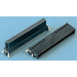 ERNI SMC Series Straight Surface Mount PCB Socket, 80-Contact, 2-Row, 1.27mm Pitch, Solder Termination