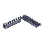 Samtec SFM Series Straight Surface Mount PCB Socket, 30-Contact, 2-Row, 1.27mm Pitch, Solder Termination