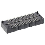 Samtec QSE Series Straight Surface Mount PCB Socket, 40-Contact, 2-Row, 0.8mm Pitch, Solder Termination
