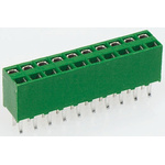 TE Connectivity AMPMODU HV100 Series Straight Through Hole Mount PCB Socket, 8-Contact, 2-Row, 2.54mm Pitch, Solder