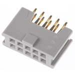 3M 8500 Series Straight Through Hole Mount PCB Socket, 10-Contact, 2-Row, 2.54mm Pitch, Solder Termination