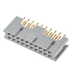 3M 8500 Series Straight Through Hole Mount PCB Socket, 20-Contact, 2-Row, 2.54mm Pitch, Solder Termination