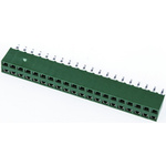 TE Connectivity AMPMODU HV100 Series Straight Through Hole Mount PCB Socket, 40-Contact, 2-Row, 2.54mm Pitch, Solder