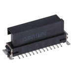 ERNI SMC Series Straight Surface Mount PCB Socket, 26-Contact, 2-Row, 1.27mm Pitch, Solder Termination