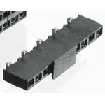 TE Connectivity AMPMODU HV100 Series Straight Surface Mount PCB Socket, 8-Contact, 1-Row, 2.54mm Pitch, Solder