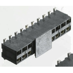 TE Connectivity AMPMODU HV100 Series Straight Surface Mount PCB Socket, 4-Contact, 2-Row, 2.54mm Pitch, Solder