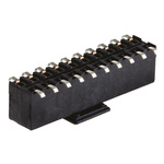 TE Connectivity AMPMODU HV100 Series Straight Surface Mount PCB Socket, 20-Contact, 2-Row, 2.54mm Pitch, Solder