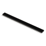 E-TEC Straight Through Hole Mount PCB Socket, 36-Contact, 1-Row, 2.54mm Pitch, Solder Termination