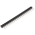 E-TEC SIB Series Straight Through Hole Mount PCB Socket, 20-Contact, 1-Row, 2.54mm Pitch, Solder Termination