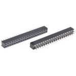 HARWIN Straight Through Hole Mount PCB Socket, 40-Contact, 2-Row, 2mm Pitch, Solder Termination