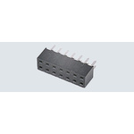 HARWIN Straight Through Hole Mount PCB Socket, 24-Contact, 2-Row, 2mm Pitch, Solder Termination