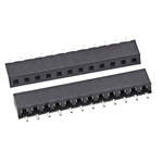HARWIN Straight Through Hole Mount PCB Socket, 12-Contact, 1-Row, 2mm Pitch, Solder Termination
