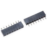 HARWIN Straight Through Hole Mount PCB Socket, 8-Contact, 1-Row, 2mm Pitch, Solder Termination