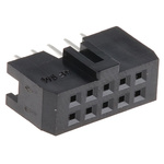 Hirose HIF3FB Series Straight Through Hole Mount PCB Socket, 10-Contact, 2-Row, 2.54mm Pitch, Solder Termination