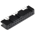 Hirose HIF3FB Series Straight Through Hole Mount PCB Socket, 26-Contact, 2-Row, 2.54mm Pitch, Solder Termination