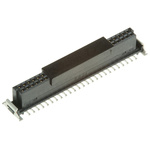 ERNI SMC Series Straight Surface Mount PCB Socket, 50-Contact, 2-Row, 1.27mm Pitch, Solder Termination